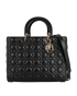 Large Lady Dior, &pound;2,300, Handbags, Black, Leather, Front view